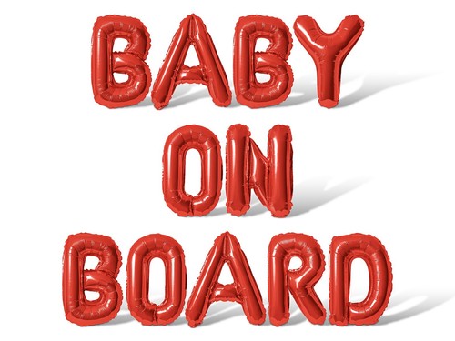 BABY ON BOARD Letter Balloon Banner - Baby Shower Party Supply Decorations - Picture 36 of 55