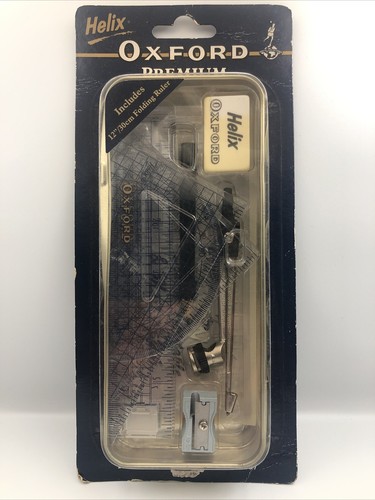 Helix Oxford Premium Set Mathematical Instruments NOS #02432 (Damaged Tin) - Bild 1 von 3