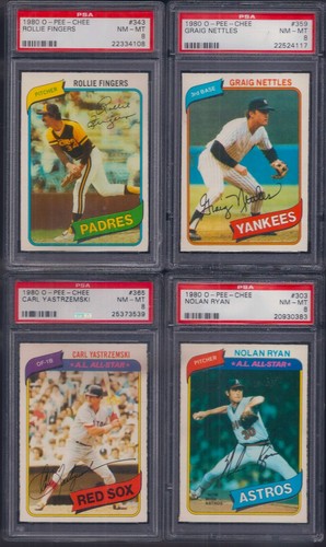 PSA 8 1980 OPC O-pee-chee Topps #314 Reggie Jackson New York Yankees ONLY READ - Picture 20 of 23