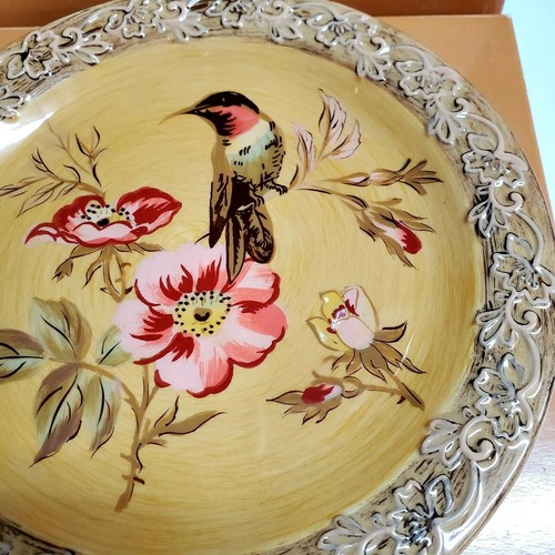 BURTON & BURTON LOWDEN FIELDS BIRD COLLECTIBLE PLATE NEW IN BOX - Picture 2 of 6