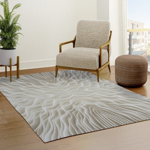 Mushroom Rug trippy Rug shroom Floor Rug beige Grey Mat psychadelic rugs - Picture 2 of 6