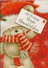 Great-Grandchildren Christmas Greeting Card Happy Merry Traditional Family Bear