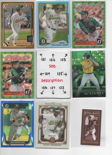 NEW Oakland A's U-PICK - Serial #'d JERSEYS AUTOS Rookies Inserts CHAPMAN OLSON - Picture 145 of 187