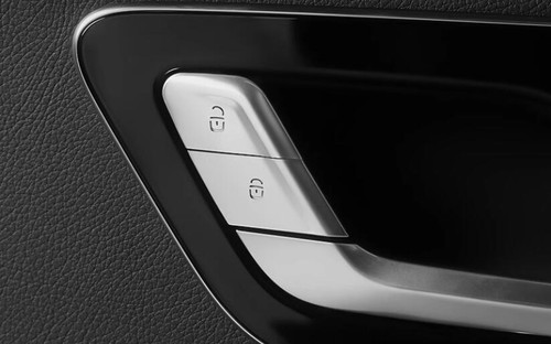 Silver Aluminum Inner Door Lock Memory Button Sticker For Benz GLC X254 2023-24 - Picture 5 of 11