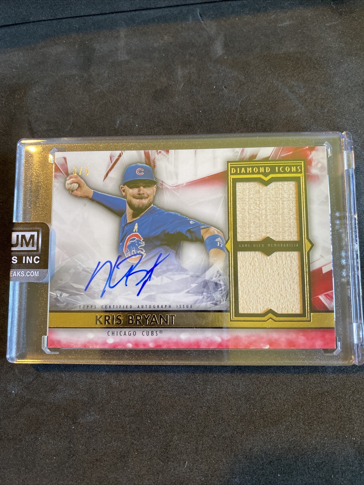 Kris Bryant 2019 Topps Diamond Icons Auto Bat Memorabilia Red /5 Chicago Cubs 🔥