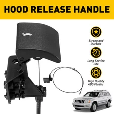 Hood Latch Release Cable w/ Handle for 05-10 Jeep Grand Cherokee 06-10 Commander