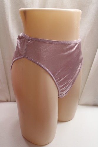 Sissy Nylo/Spandex Pink Lip Gloss Brief High Waist Tummy Control Silky Panties 8 - Picture 3 of 9