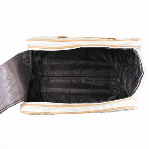 Unisex Printed Wheeled Trolley Holdall Hand Luggage Weekend Wheelie Cabin Bags - Picture 35 of 132