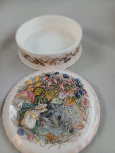 Royal Doulton Brambly Hedge Herbst Schmuckschatulle Bone China 1. Qualität britisch - Bild 5 von 9