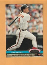 Cal Ripken Baltimore Orioles 1991 Stadium Club Members Only #26 HOF 2D