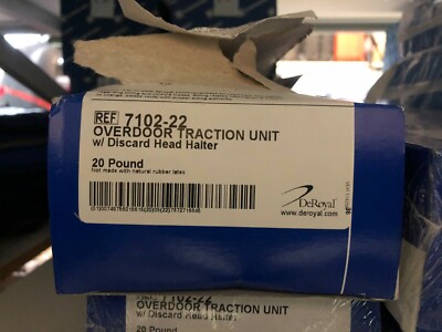 De Royal 7102-22 Overdoor Traction Unit with Discrad Head Halter 20 Pound 