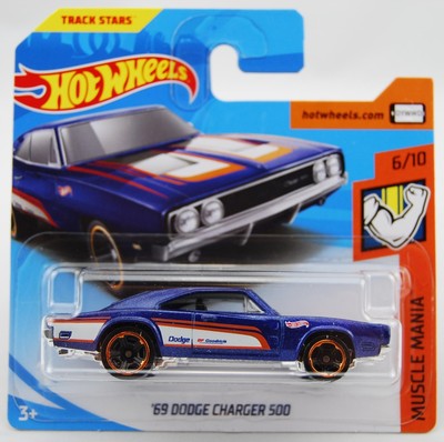 Hot Wheels 2019 11 Dodge Charger R//T Muscle Mania Blue 158//250 Long Card by Mattel