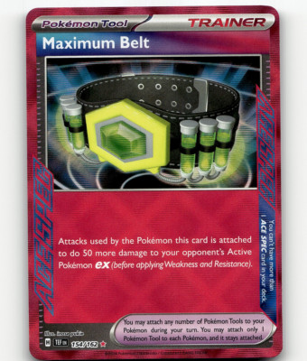 Maximum Belt Pokemon • ACE SPEC Rare • 154/162 Temporal Maximum Belt Pokemon • ACE SPEC Rare • 154/162 Temporal