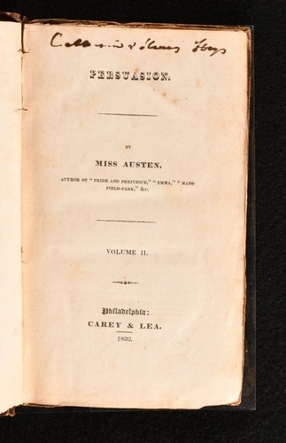 1832 Persuasion Jane Austen First American Edition Original Binding Scarce Sl... - Picture 4 of 12