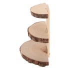  Rustikaler Tortenständer aus Holz, mehrstöckiger