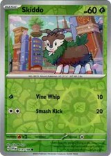 Pokemon TCG Skiddo Reverse Holo Common 011/198 Scarlet and Violet