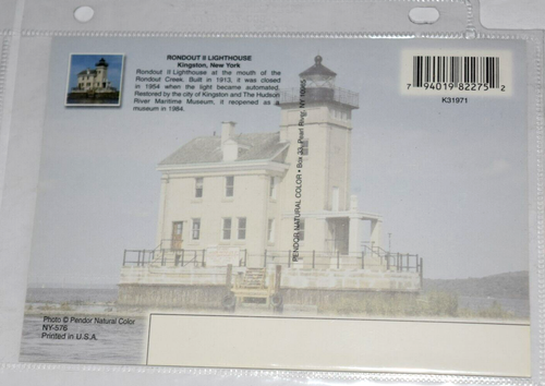 VTG 2 NY Postcards, (3.75" x 5.75") "Lighthouse and State Cartoon Map," New - Picture 4 of 4