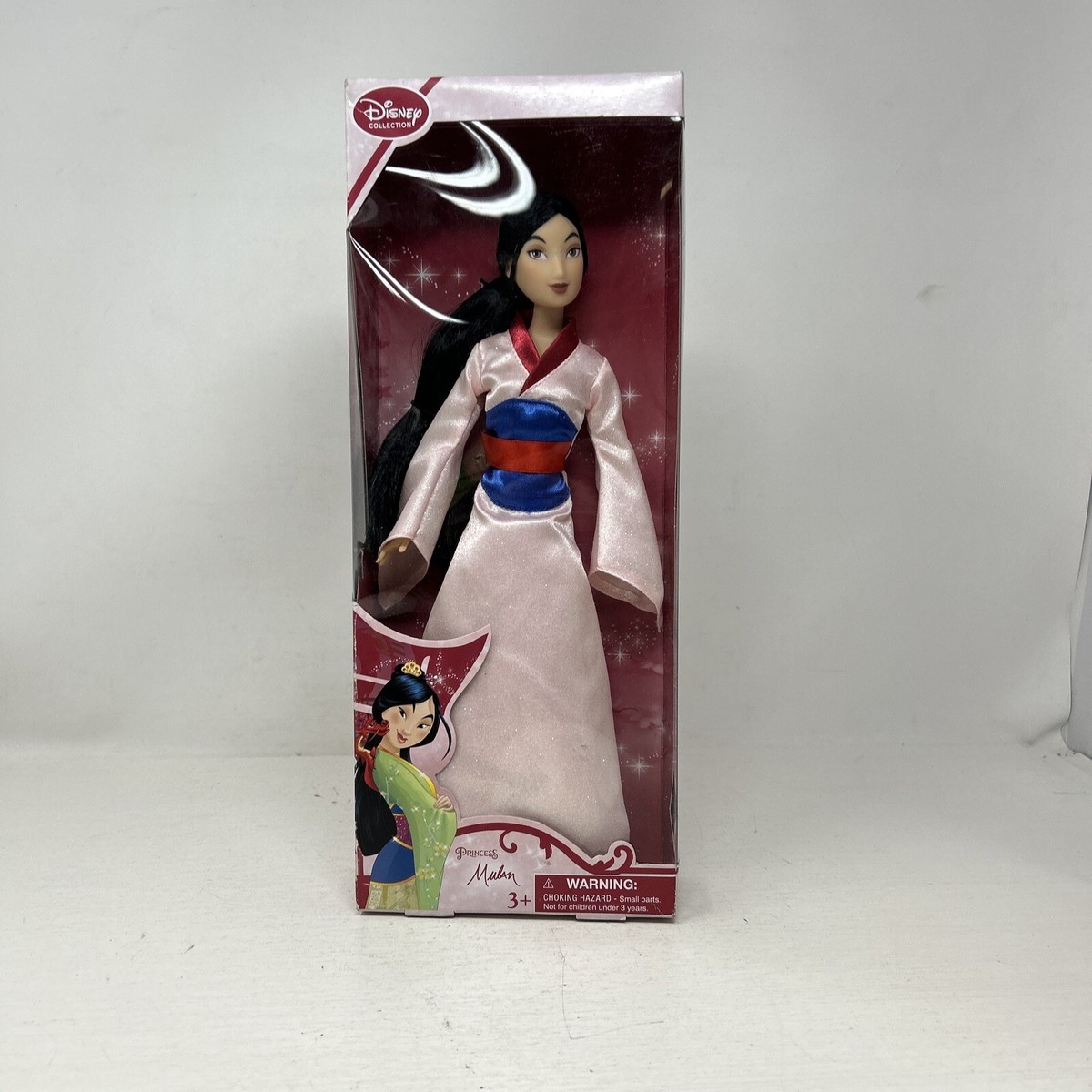 Disney Store Princess Mulan Doll Pink Dress Edition