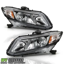 For 2012-2015 Honda Civic Sedan 12-13 Coupe Headlights Headlamps Pair Left+Right