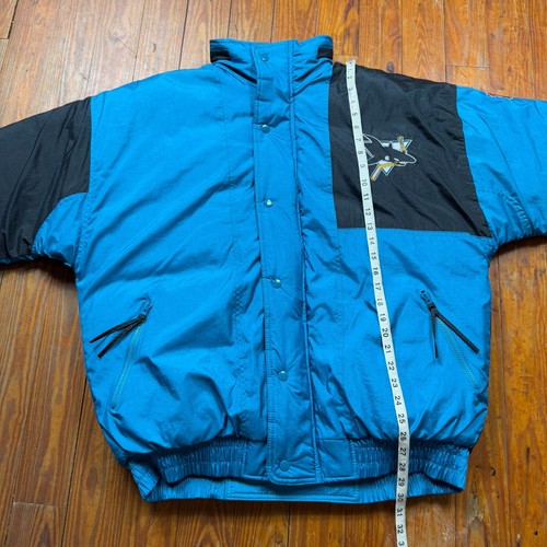 NEW Vintage San Jose Sharks Starter Jacket Mens Size XL Puffer Full Zip 90s - Picture 11 of 11