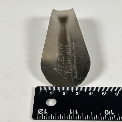 Vintage Allen Edmonds Metal Shoe Horn “Fine Shoes For Men” 4.25" very nice - Picture 10 of 13