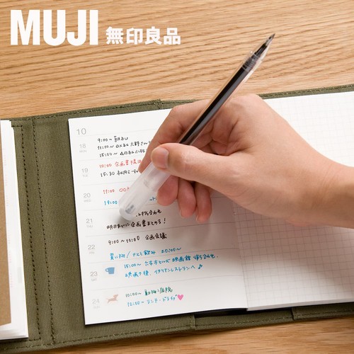 MUJI Radierbarer Kugelschreiber 0,5 mm Schwarz 5er Set Hergestellt in Japan - Bild 3 von 6