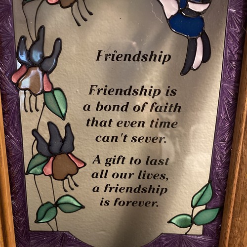FRIENDSHIP FRAMED SUN CATCHER - Picture 3 of 5