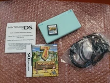Nintendo DS Lite Handheld Console - Powder BLUE, with FREE GAME, refurb, Shps Qk
