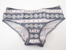 NEW Victoria's Secret VTG 2015 Cotton Snowflake Hiphugger Bikini Panty LARGE