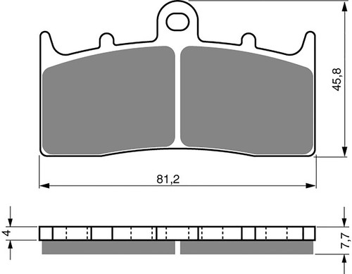 Brake Disc Pads Front L/H Goldfren for 2003 BMW R 1150 R - Picture 1 of 2