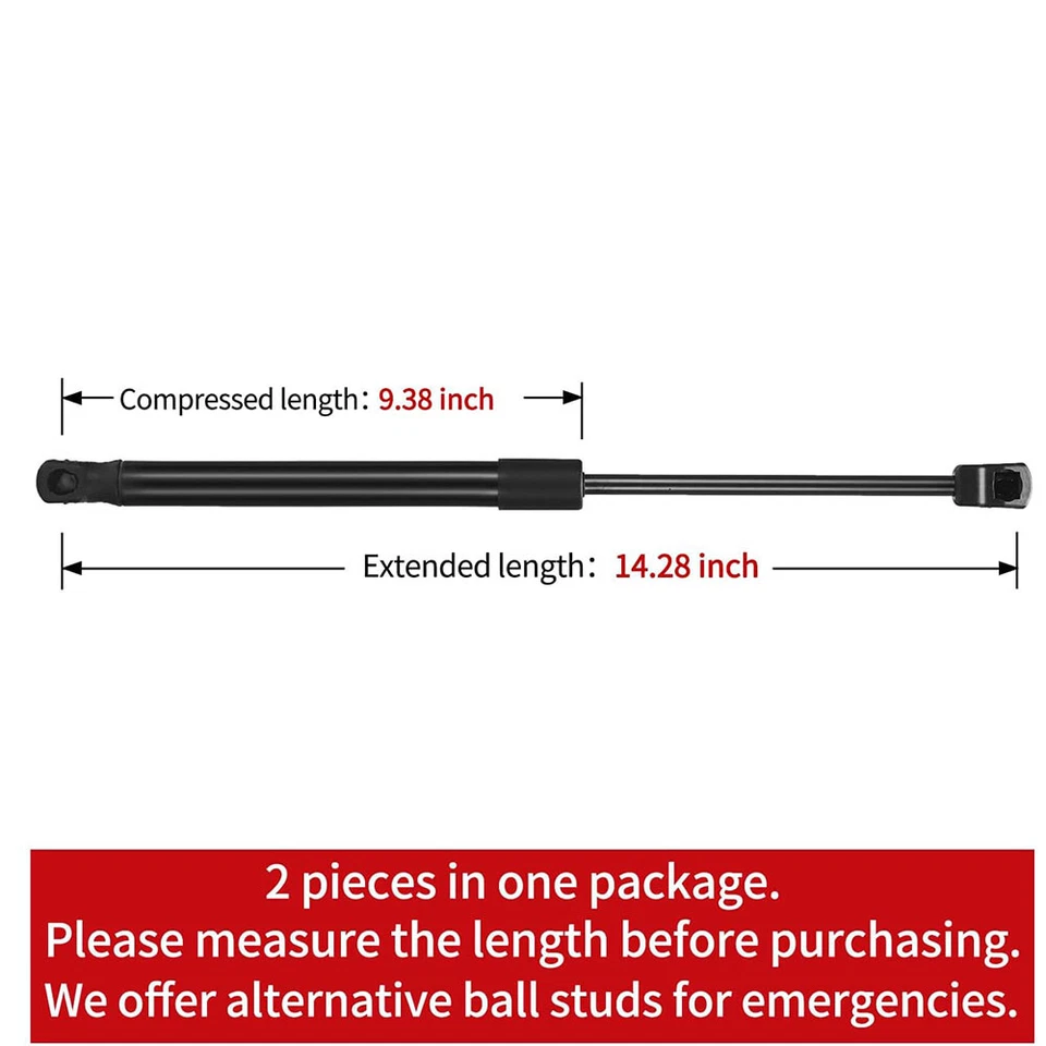 2 x Fits 2015-2017 Hyundai Sonata Front Hood Lift Supports Shocks Struts PM3570 Foto 2 de 4