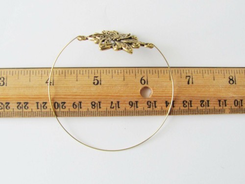 Stacking Bracelet Flower Bangle Bohemian Boho Chic Star Antique Gold Thin Dainty - Picture 5 of 5