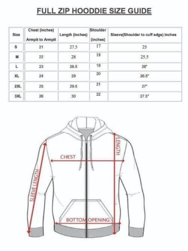 Mens Full-Zip Hooded Fleece Sweatshirt Plain Workwear Casual Jumper SweaterS-3XL - Picture 3 of 26