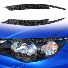 2&times;Forged Carbon Fiber Headlight Eyebrow Trim For Subaru Impreza WRX 10th 08-11
