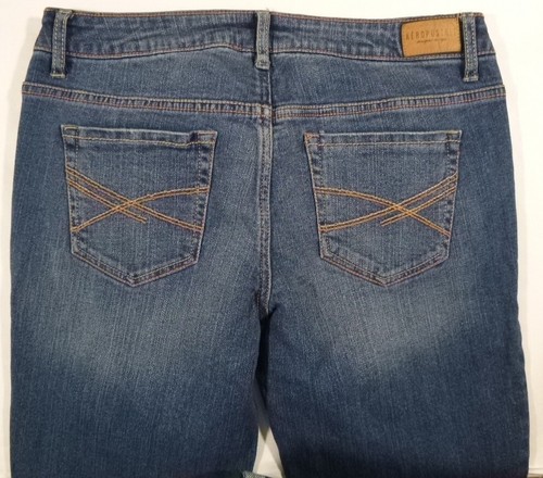 AEROPOSTALE-Womens Jeans, Size 6 (29x31) Straight Skinny Stretch Waist-Denim - Picture 6 of 9