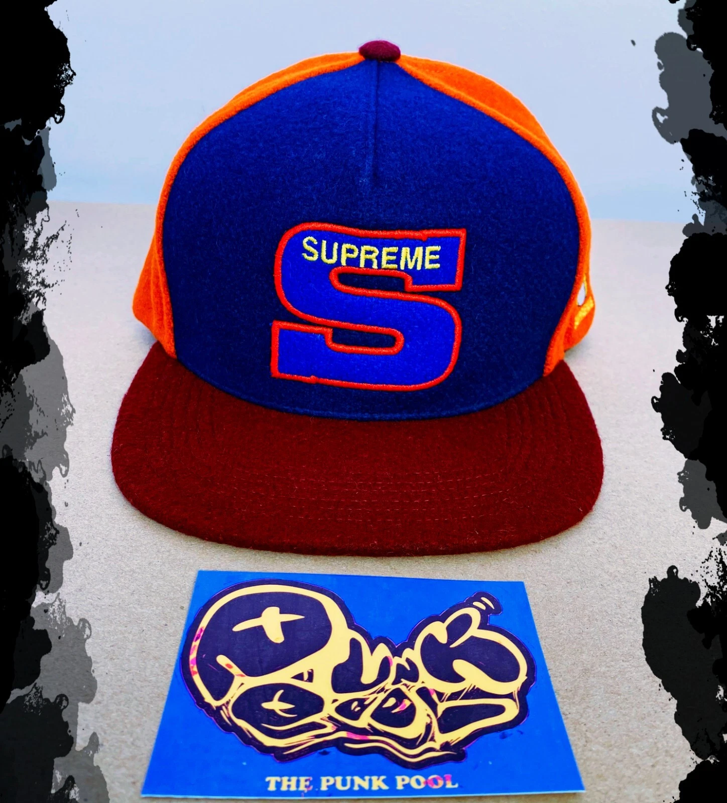 Casquette 5 panneaux en feutre Superme Milano_FW2015_Neuve avec étiquette