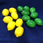 15 Fake Lemons Limes Set Artificial Decorations for Home Kitchen New