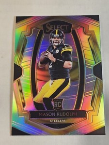 2018 Select Mason Rudolph Silver Premier Rookie #153 Pittsburgh Steelers