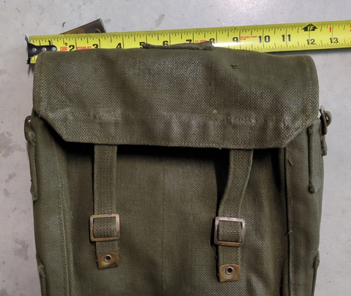 Vintage British Military Surplus RAF 37 Canvas Haversack Rucksack/Pack/Tasche/Tasche - Bild 10 von 10