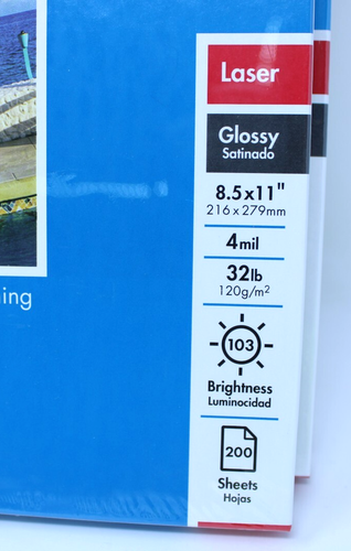 Lot 4 Packs 800 Pages HP Q6545A Glossy Laser Photo Paper 8.5 x 11 32 lb 4 mil - Picture 2 of 7