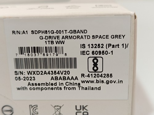 SanDisk Professional G-Drive ArmorATD 1 TB 2.5" Externe Festplatte - Grau _0.4_6 - Bild 7 von 12