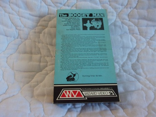 THE BOOGEY MAN VHS WIZARD VIDEO 80'S SLASHER HORROR JOHN CARRADINE ULLI LOMMEL - Picture 2 of 12
