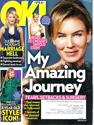 OK USA Magazine Feb 3 2020 Renee Zellweger Julianne Hough Princess Charlotte