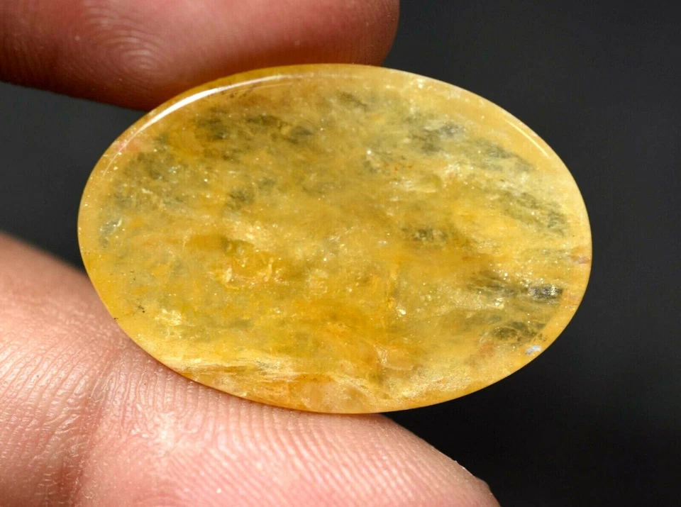 Rarest Semi Precious 26.10 Ct Natural Orange Aventurine Cabochon Quartz Gemstone - Image 3 of 4