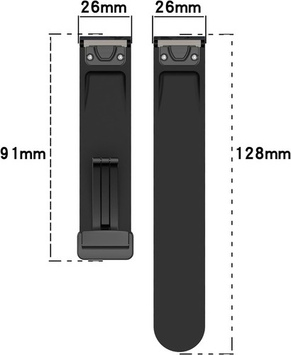 Camouflage Silicone Watch Band for Garmin Fenix 7X/Fenix 6X/6XPro/Fenix 5x Plus - Picture 93 of 96