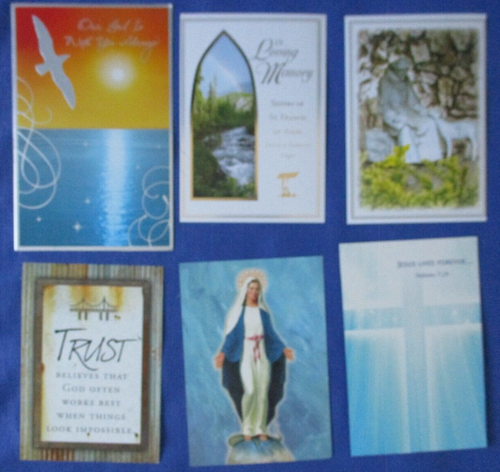 #19 Large Lot-100+ Religious USED Greeting Cards/Covers Crafts Ephemera DIY - Picture 11 of 24