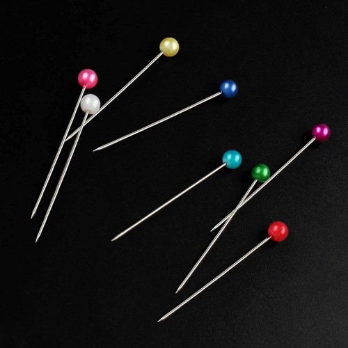 Sewing Pins Multicolor Head Pins Straight for Dressmaker Jewelery Decoration - Picture 13 of 24