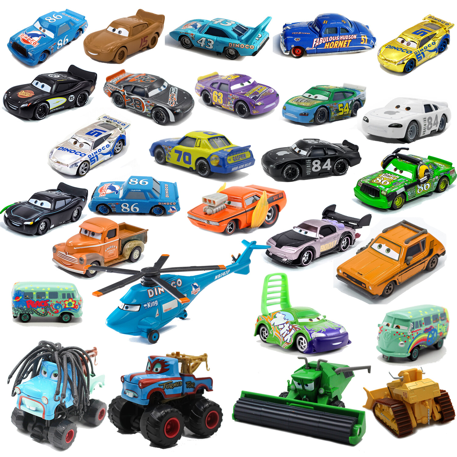 Disney Pixar Cars Plane Lightning McQueen Mack Hauler Truck & Car Set Toys Sarge - Picture 10 of 315