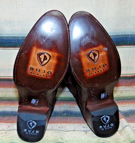 Hombres Rujo The Marcus Marrón Teju Lagarto/Botas de Vaquero de Cuero 10.5 D Nuevas en Caja - Imagen 6 de 6
