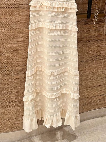 Mujeres Sandro Sin Mangas Cuello Redondo Midi Vestido/Cardigan Blusa Top - Imagen 5 de 8